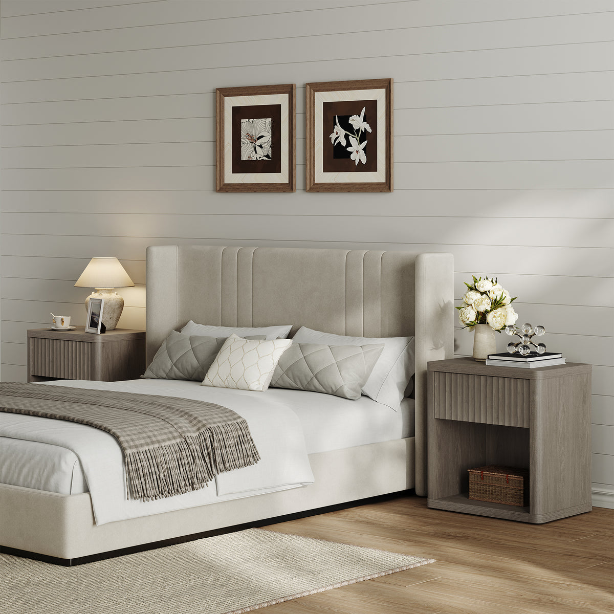 Cas Nightstand with Drawer, Bedroom Storage