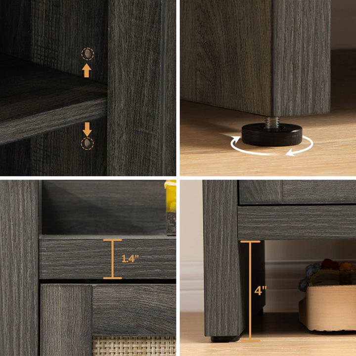 Savanna Console Tables with Shelves