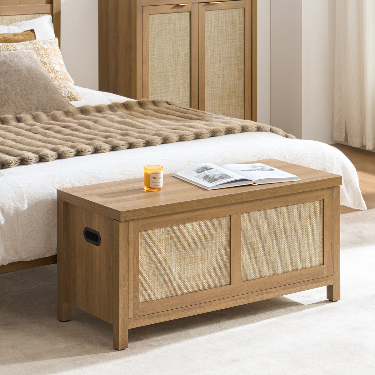 Savanna Flip-Down Shoe Bench for Entryway, Set of 2