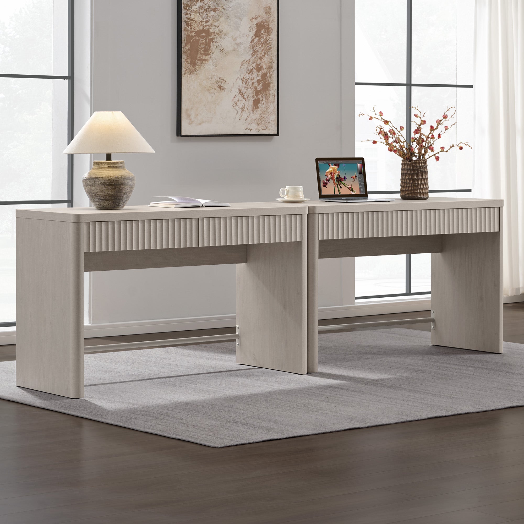 Cas Home Office Desk with 2 Drawers