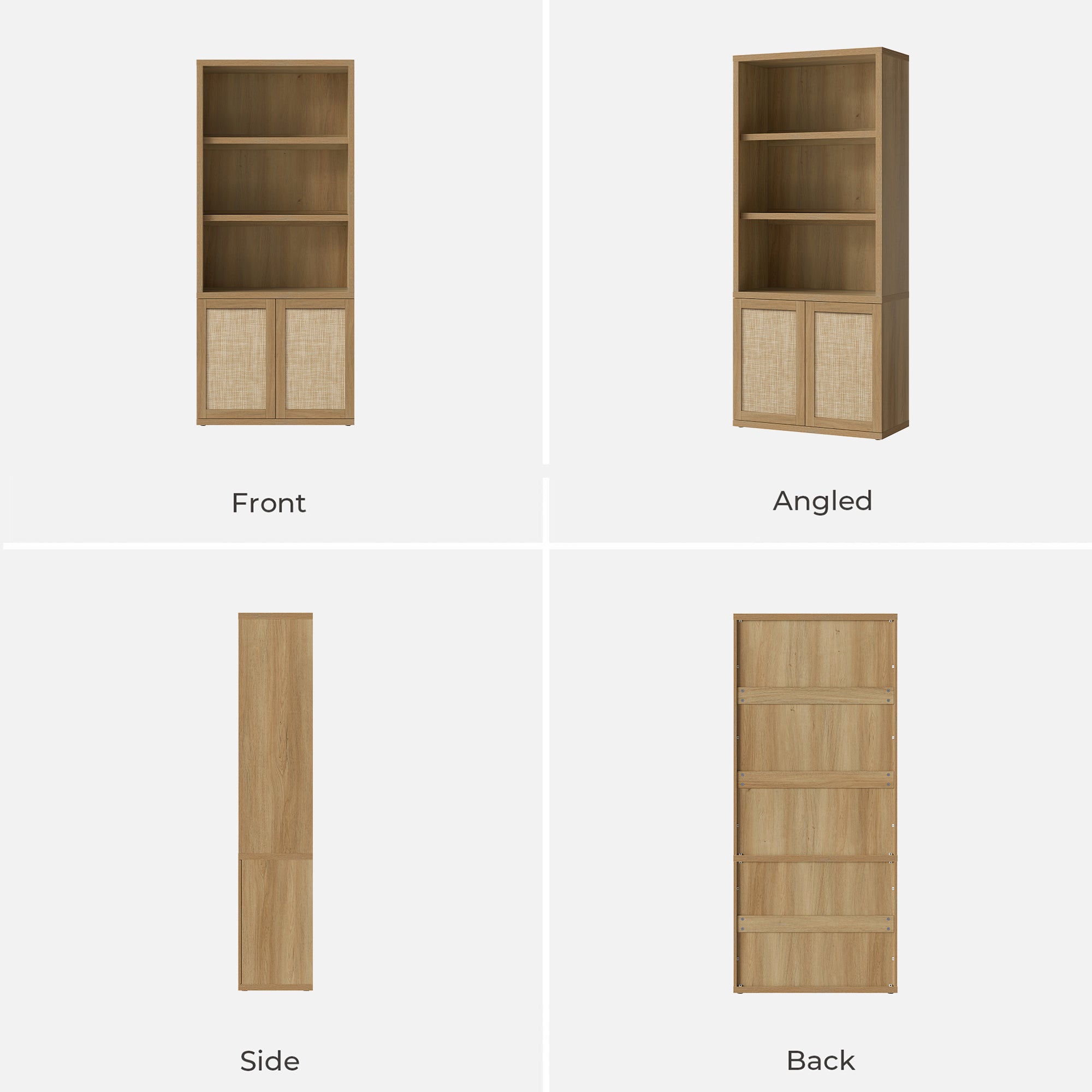 Zura Bookcase with 2 Doors