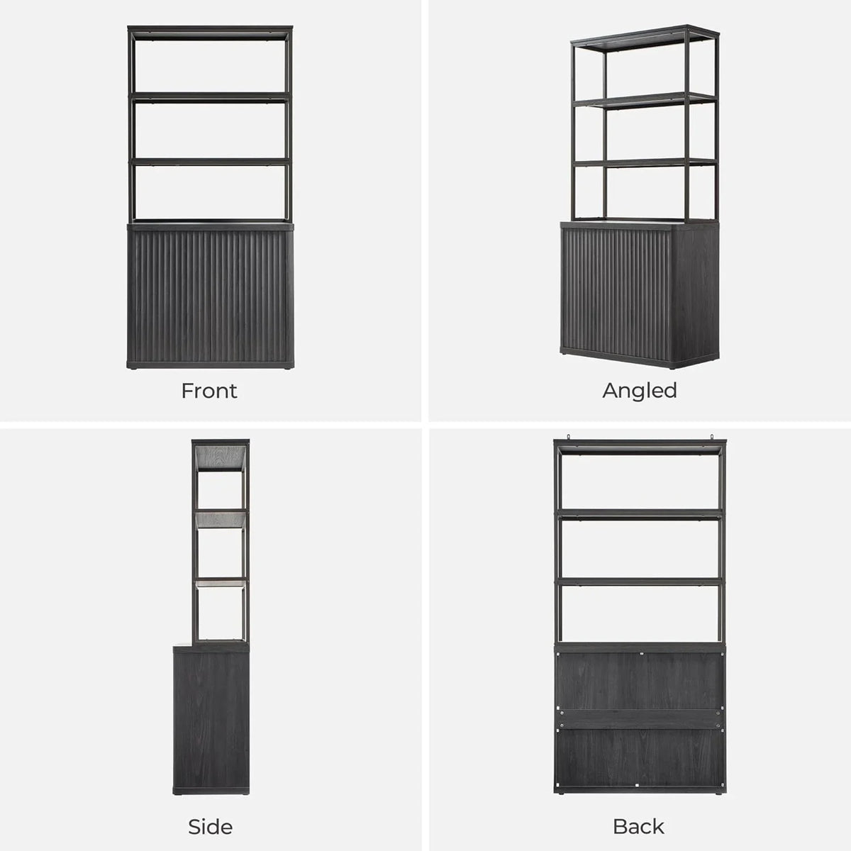 Cas Black Bookshelf