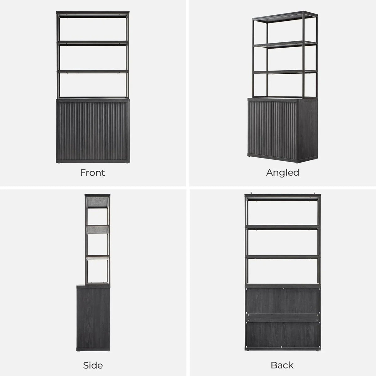 Cas Black Bookshelf