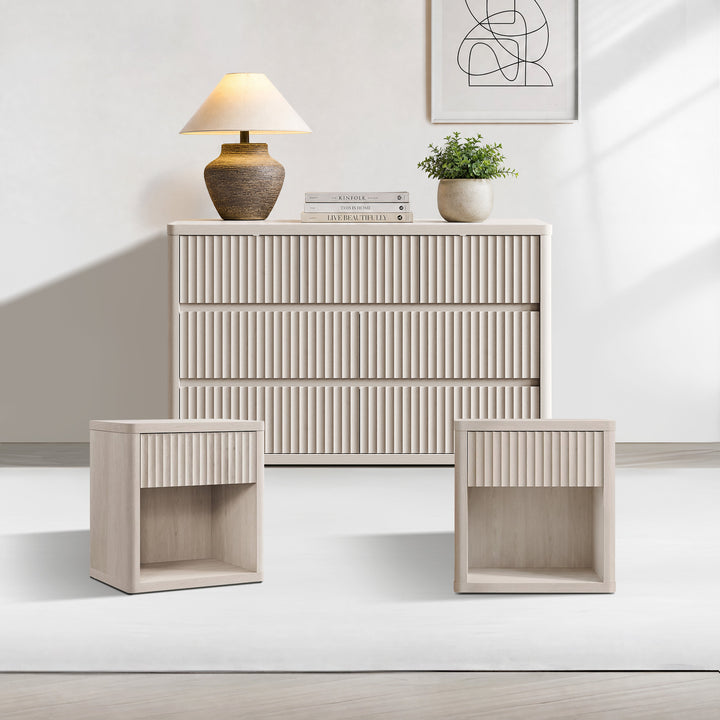 Cas 7-Drawer Dresser and Nightstands Bedroom Set