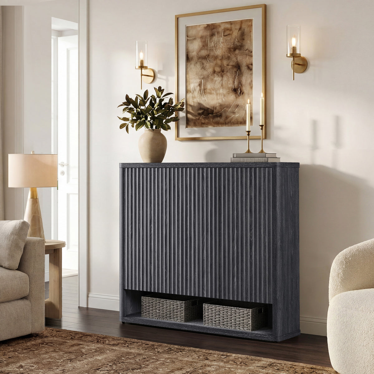 Cas Shoe Storage Cabinet with Doors