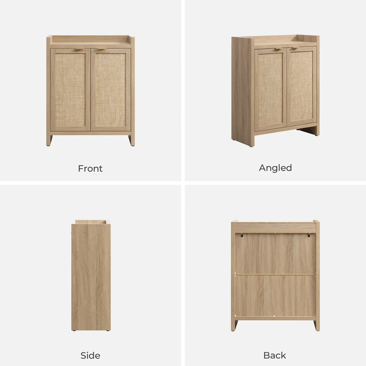 Savanna Rattan Shoe Cabinet, 2 Doors