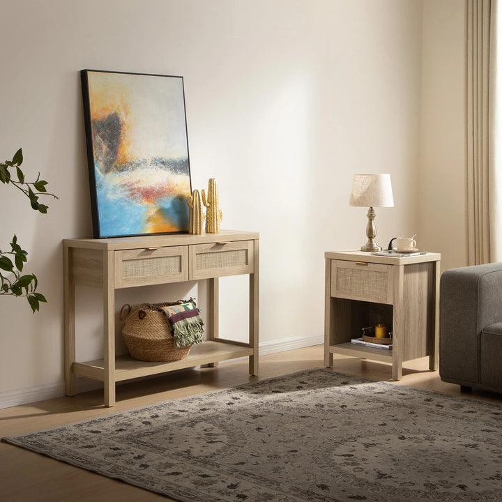 Savanna Nightstand with Charge Station