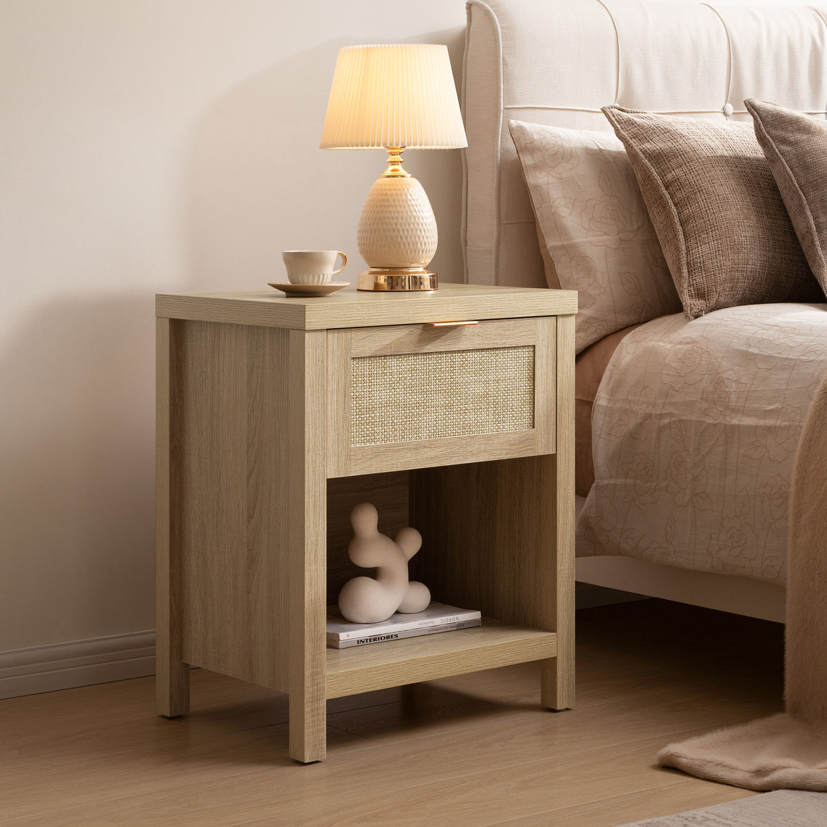 Savanna 6 Drawers Dresser, Wardrobe and Nightstands Set