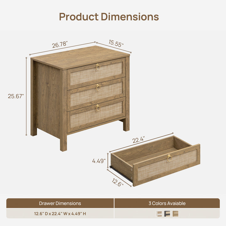 Terra 6 Drawers Dresser And 3 Drawers Nightstands Sets