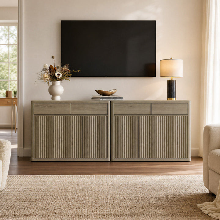 Cas Sideboard Cabinet with Drawers, Set of 2