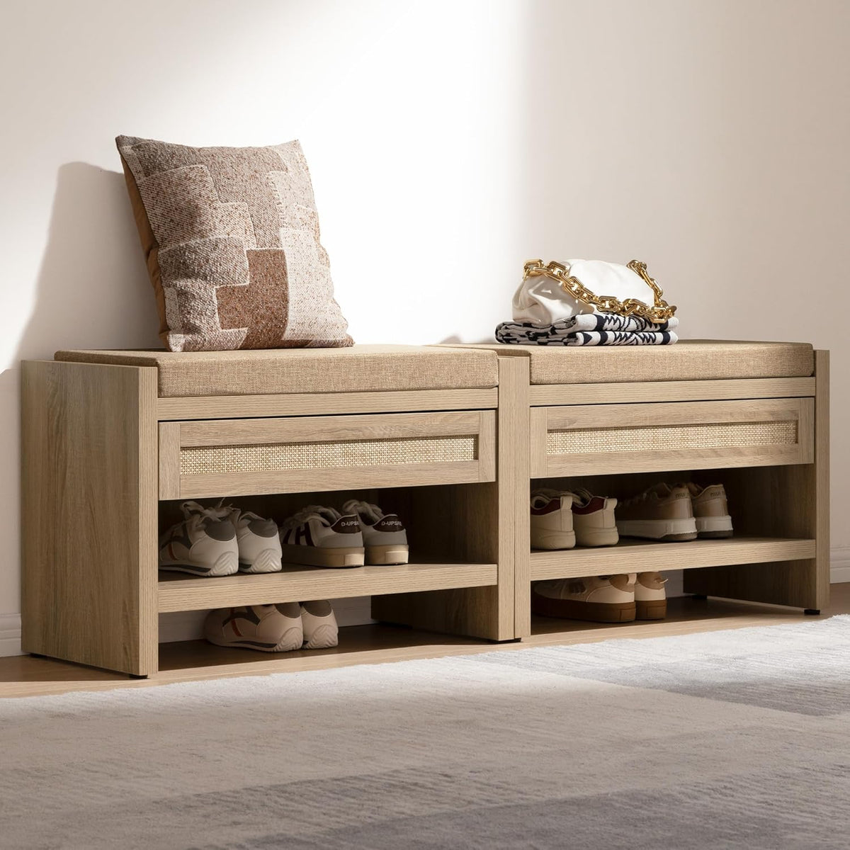 Savanna Shoe Bench with Storage
