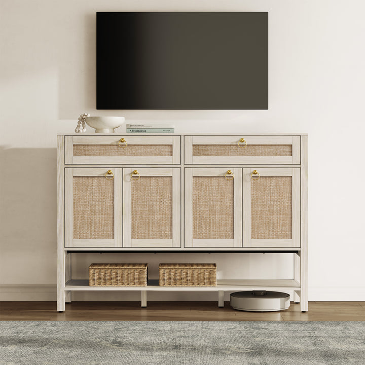 Terra Rattan Sideboard Cabinet, Modern Storage