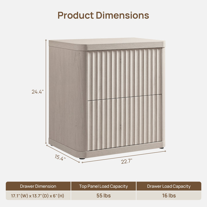 Cas Handleless Dresser and Nightstands Sets