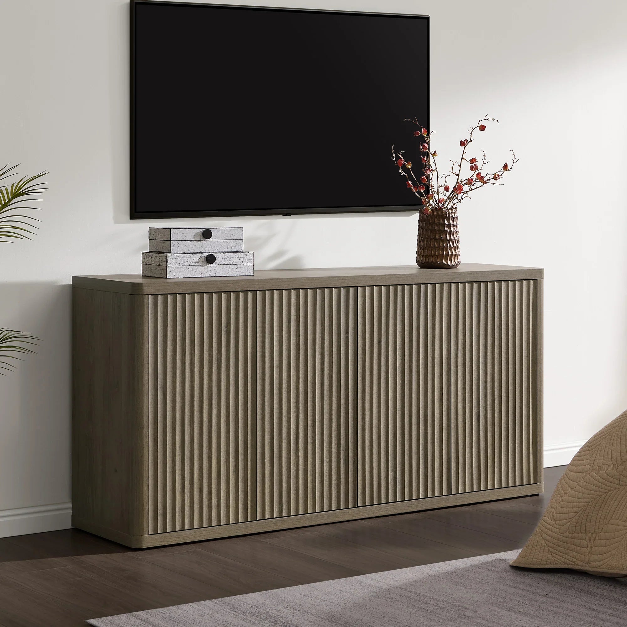 Cas TV Stand with 4 Doors