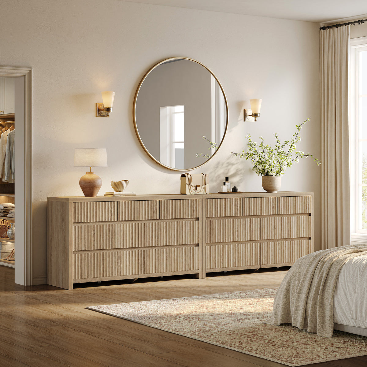 Prelude Contemporary 7 Drawers Dresser for Bedroom
