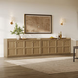 Helio Sideboard Buffet, 4 Doors, Set of 2