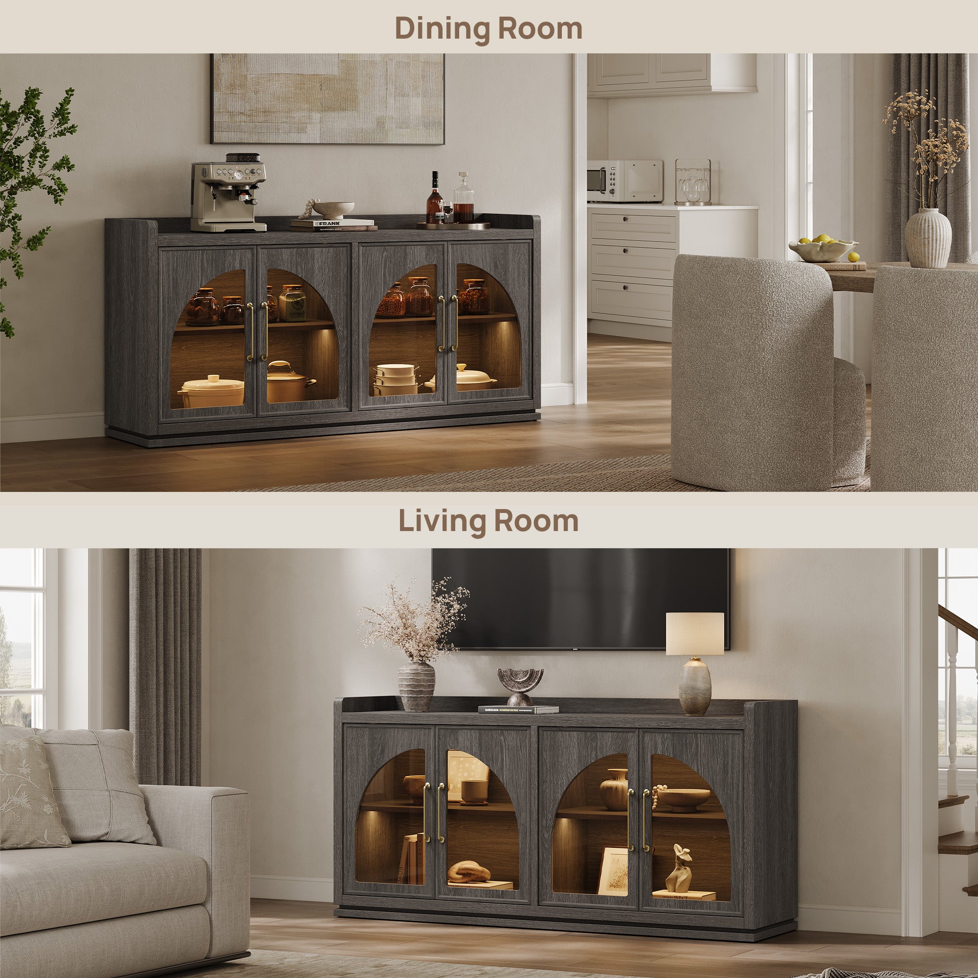 Helio Sideboard with Glass Doors