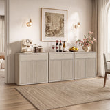 Cas Fluted Buffet Sideboard with Spacious Storage