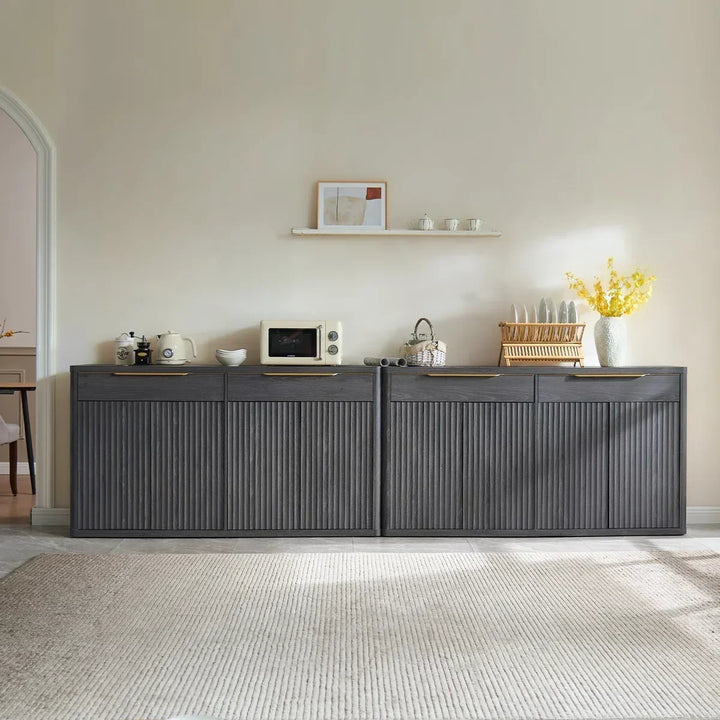 Cas 66'' Wide Sideboard, Large Storage, Set of 2