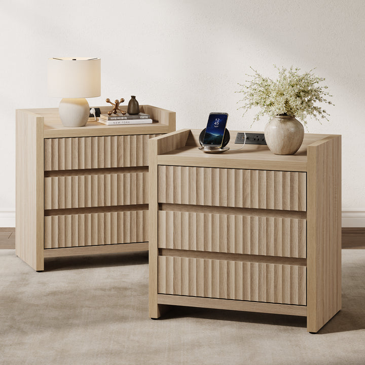 Prelude Large-Size Nightstand with Charger