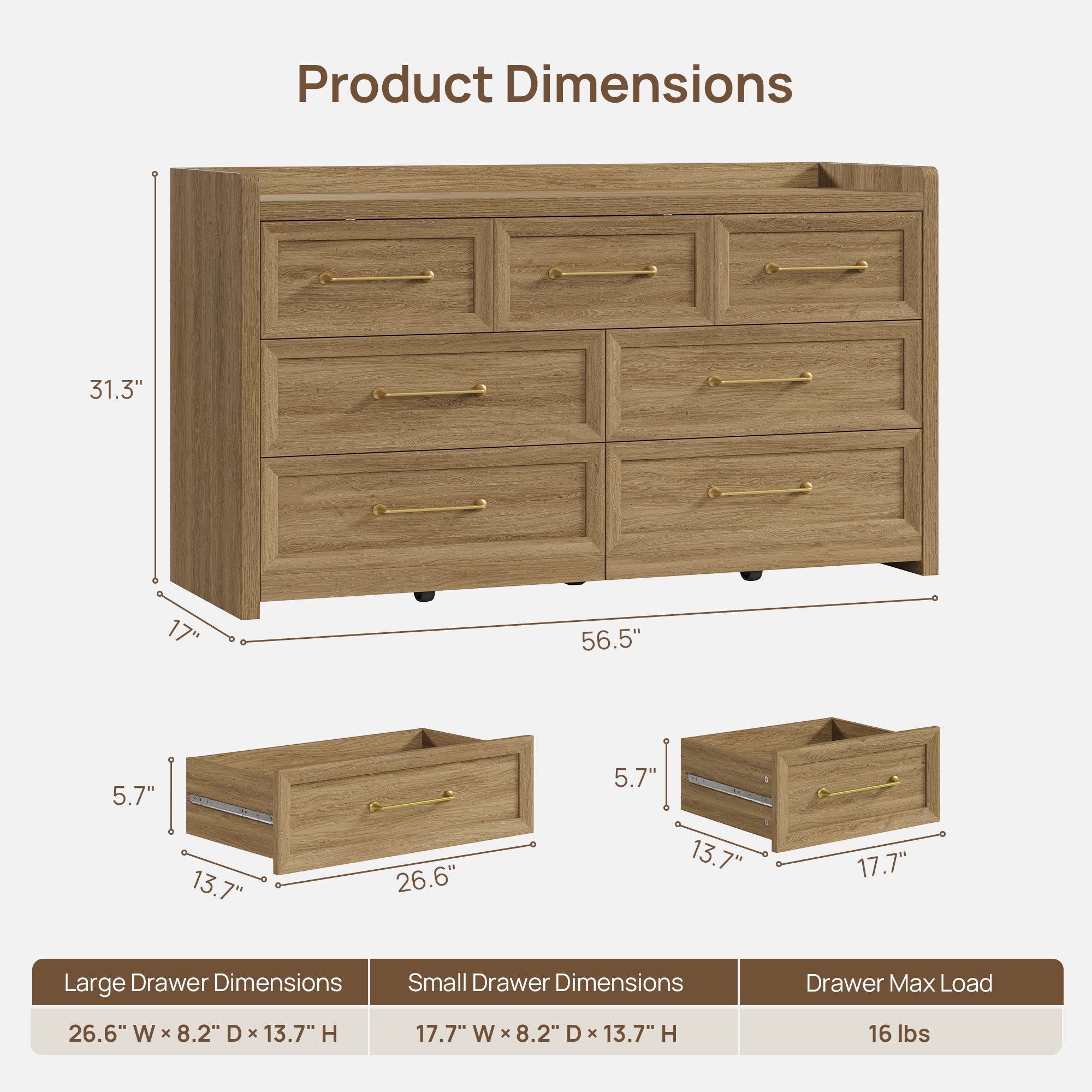 Helio Dresser and Nightstands Bedroom Set
