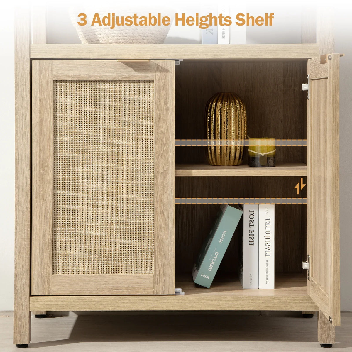 Savanna Rattan Bookshelf