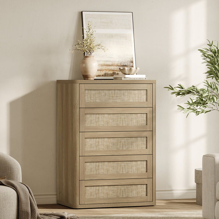 Zura Modern Dresser with 5 Drawers