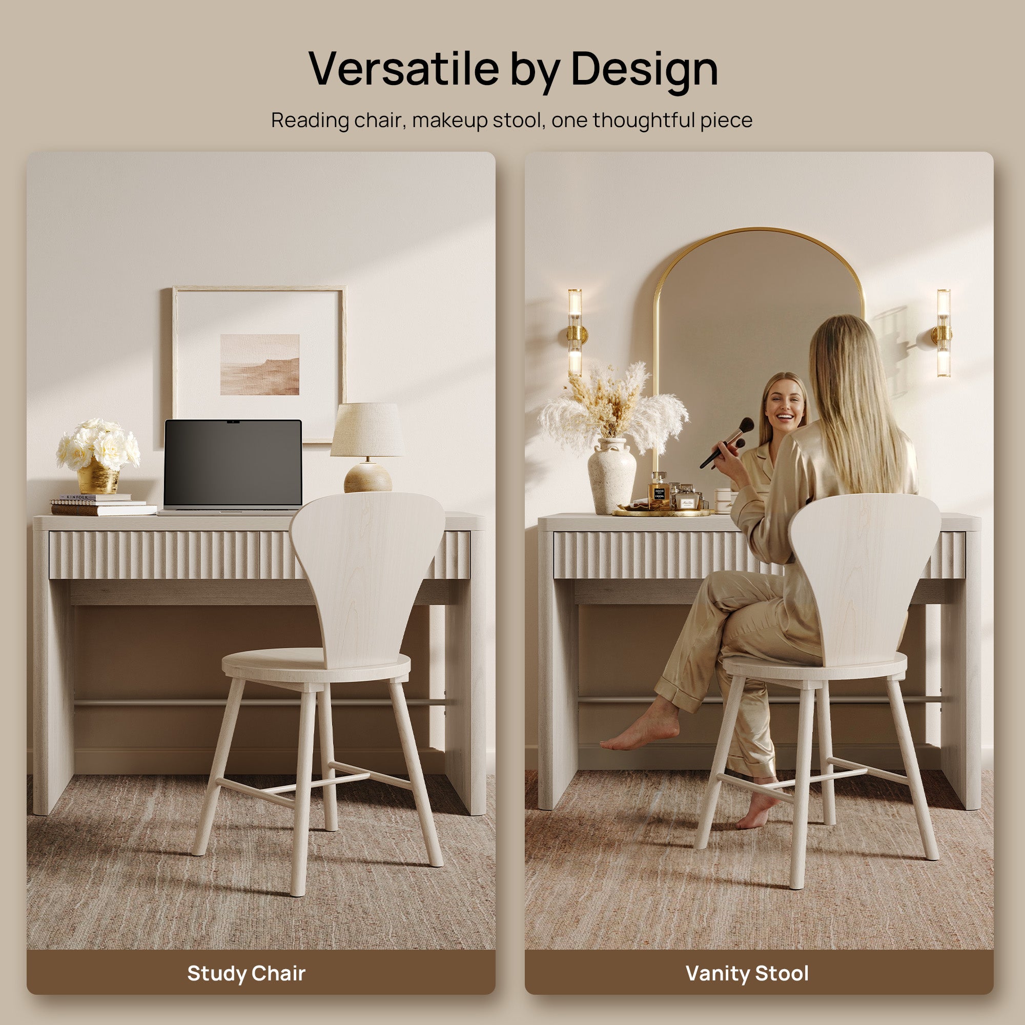 Cas Modern Dining Table and Chairs Set for 2 to 6