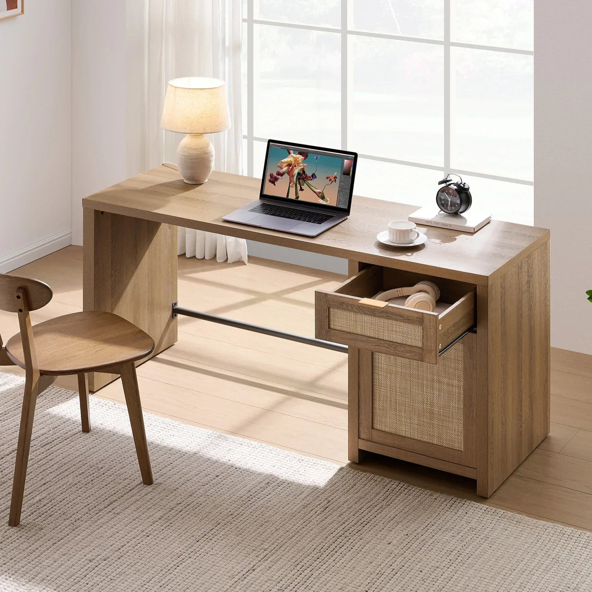 Savanna Vanity Desk with Door, Set of 2