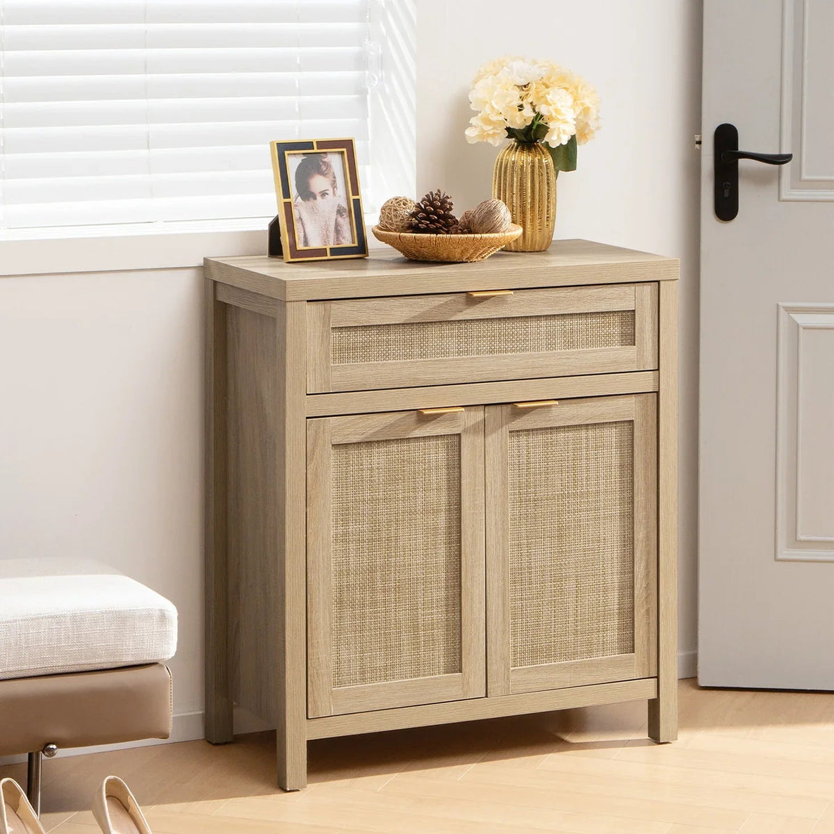 Savanna Black Sideboard Cabinet with Drawers