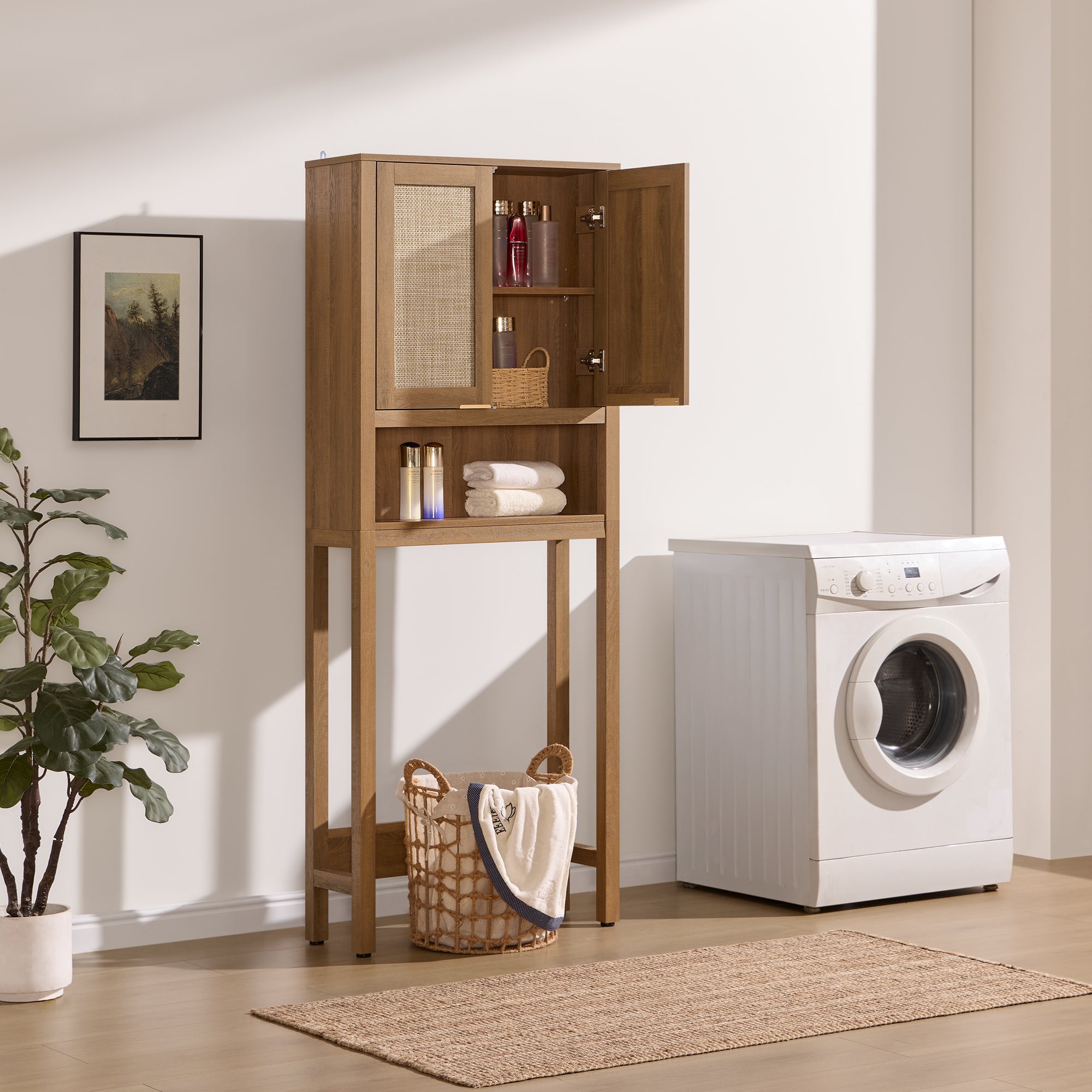 Savanna Over-the-Toilet Space Saver, Large Storage