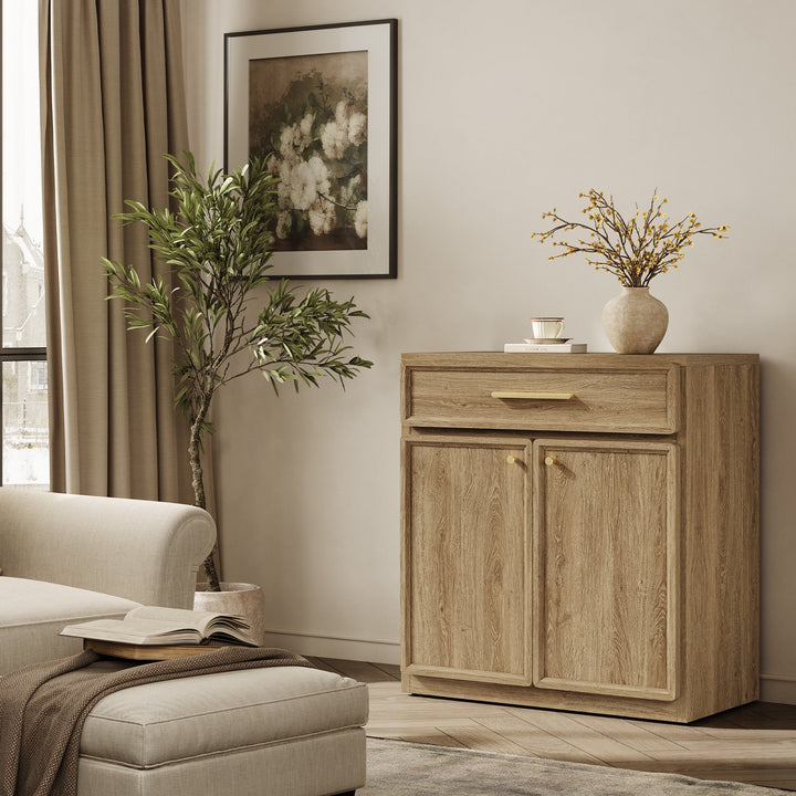 Crescent Sideboard Buffet Cabinet, Set of 2