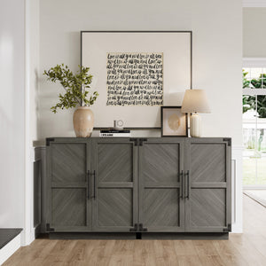 Willow Sideboard Modular TV Stands with 2 Doors, Set of 2