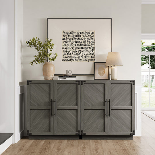 Willow Sideboard Modular TV Stands with 2-Door, Set of 2