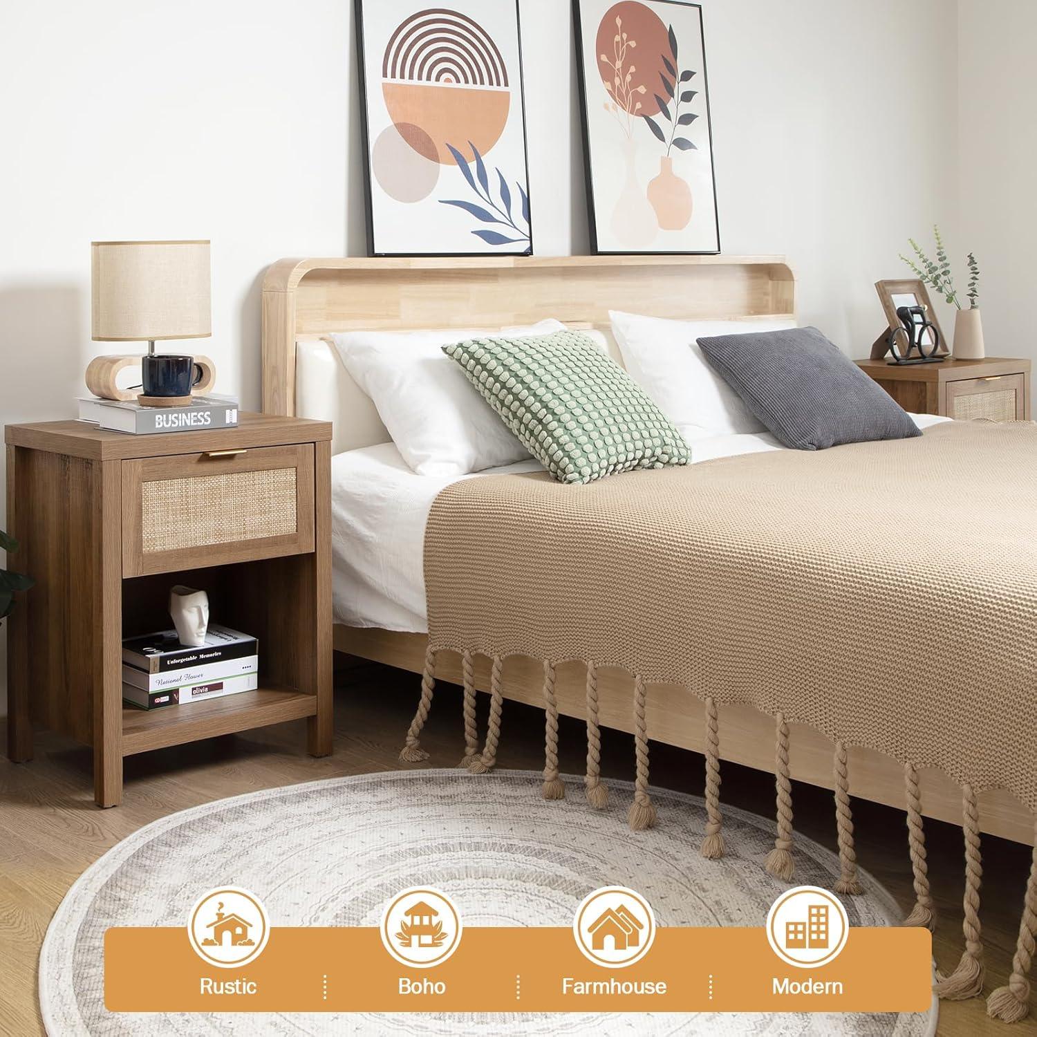 Savanna 6-Drawer Dresser, Wardrobe and Nightstand Set