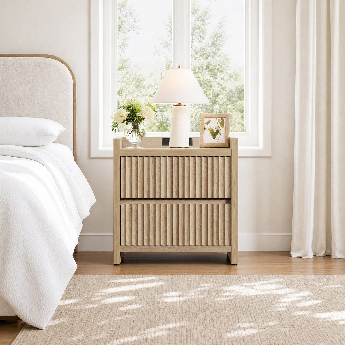 Prelude Nightstand with Charger Station