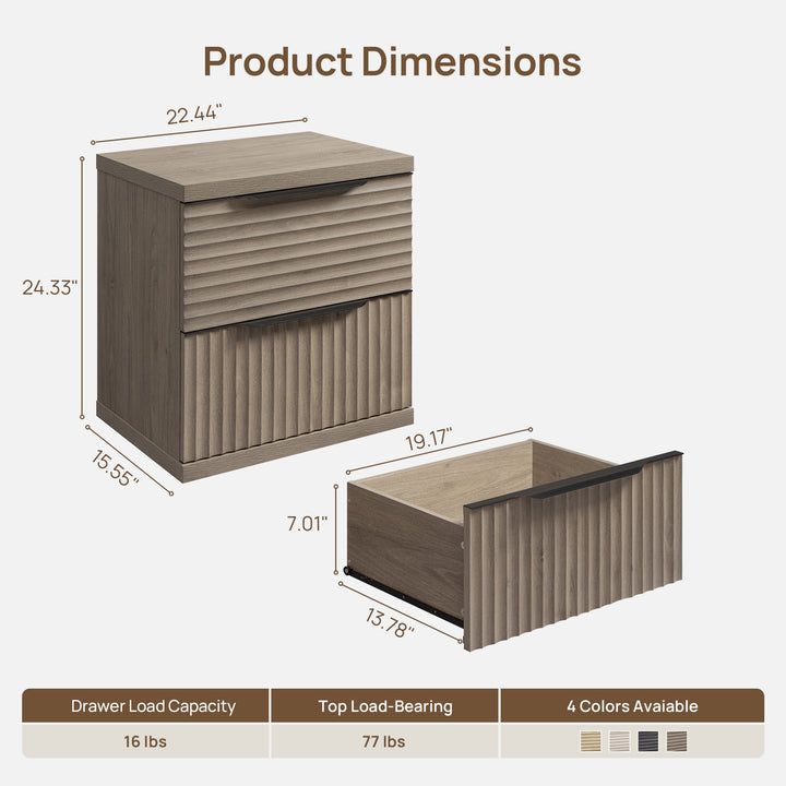 Stria Modular 9 Drawers Dresser Bedroom Set