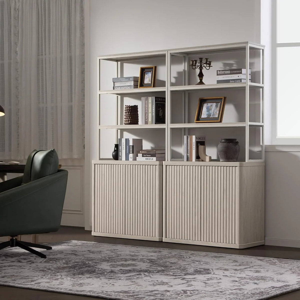 Cas Book Shelf with Storage, Set of 3