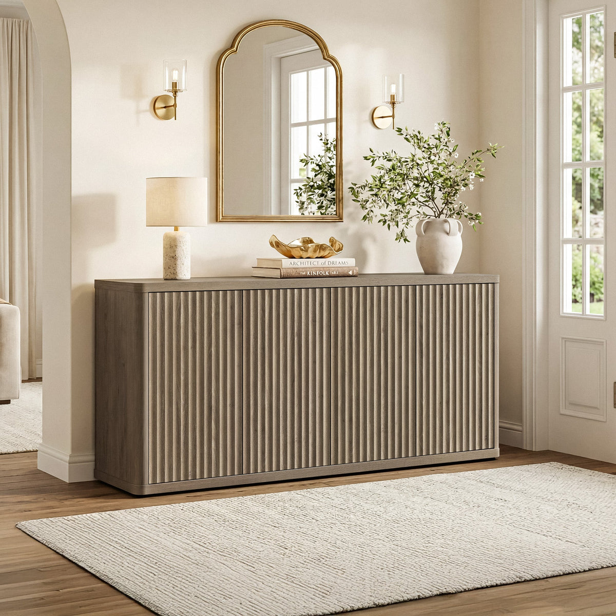 Cas 61'' Wide TV Stand with 4 Doors