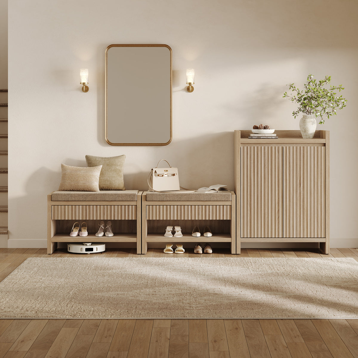 Prelude Shoe Bench, Entryway Storage
