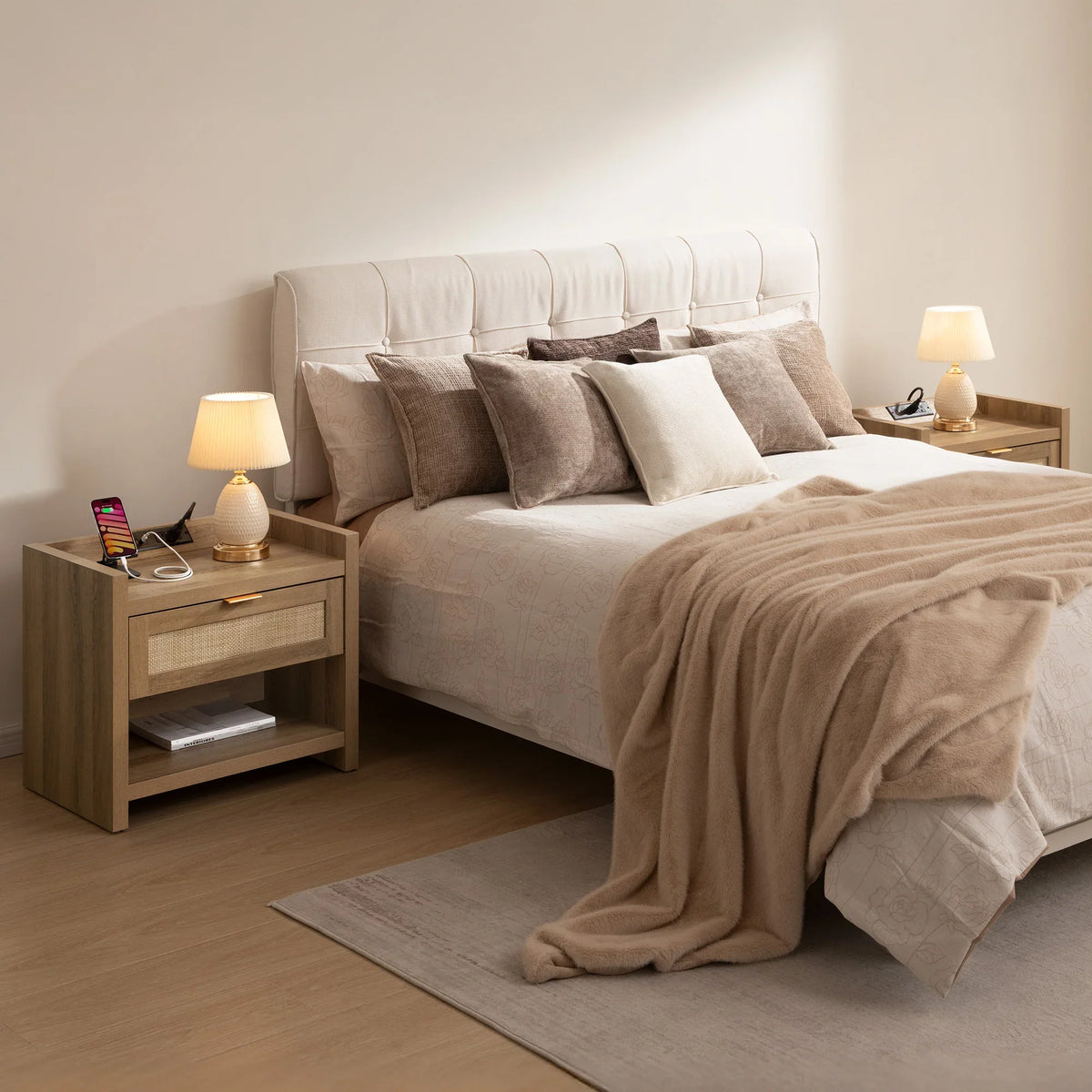 Savanna 1-Drawer Nightstand