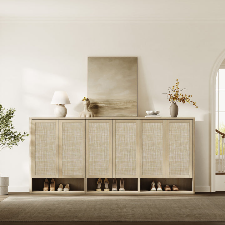 Zura Modular Shoe Cabinet with 6 Doors, 70 Pairs