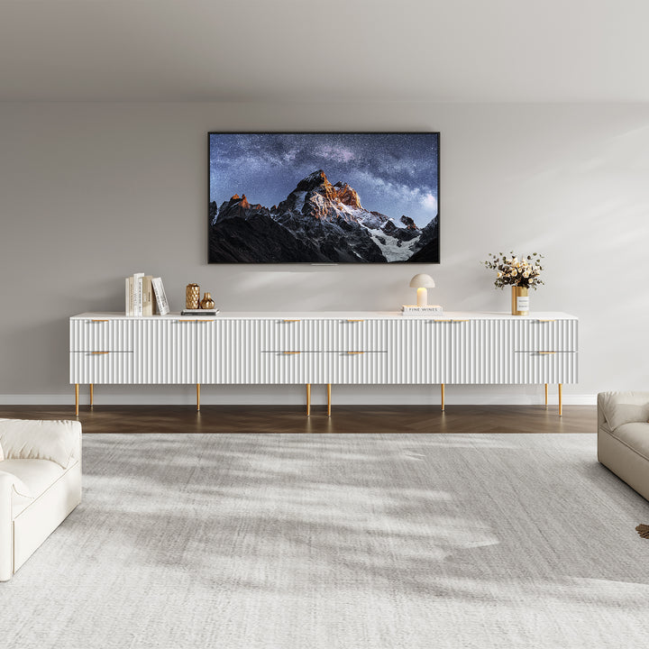 Opus Black TV Stand, Large Storage