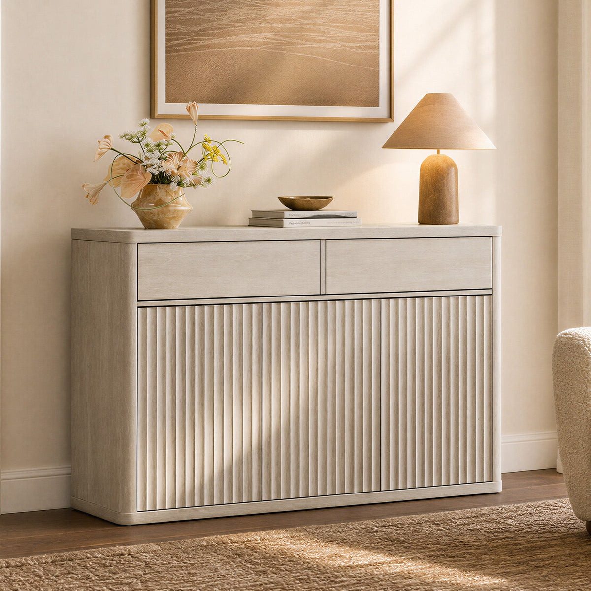 Cas Sideboard Cabinet with Drawers, Set of 2