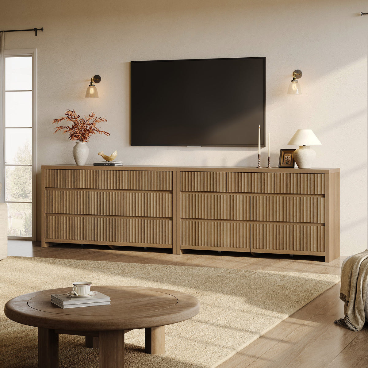 Prelude 55'' Wide Chest of 7 Drawers, 2 Pieces