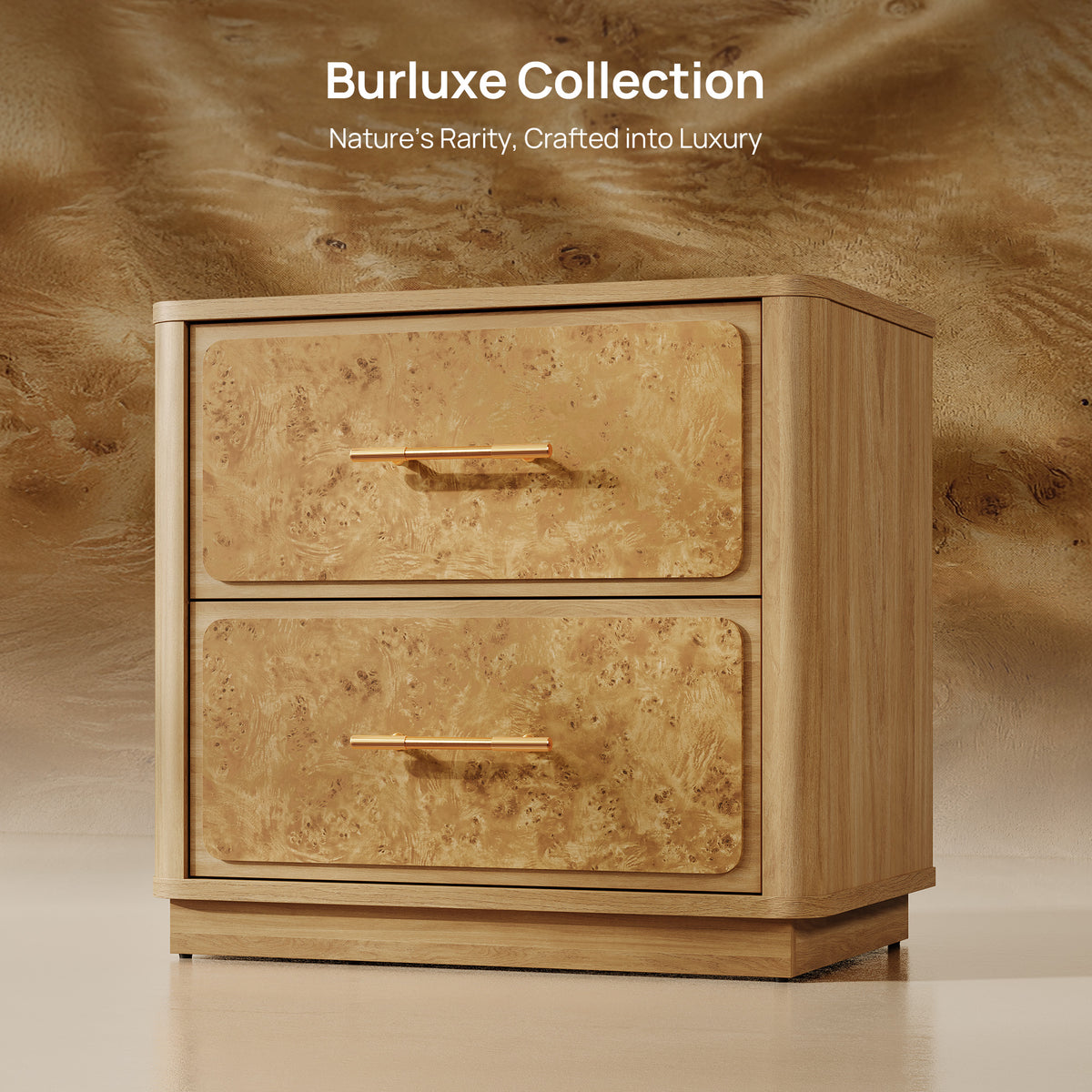Burluxe Luxury Modern Dresser and Nightstands Sets