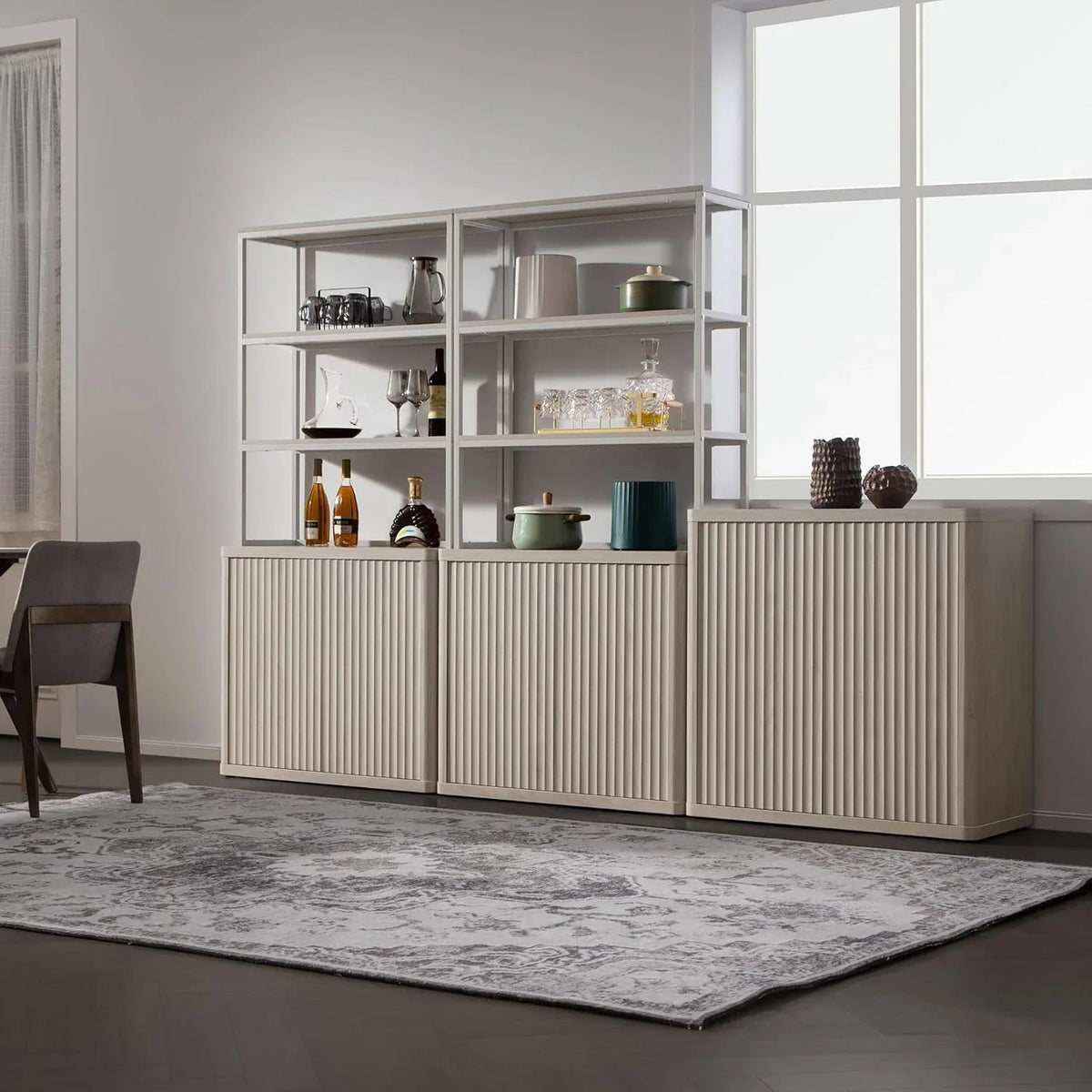 Cas Black Bookshelf, Set of 2