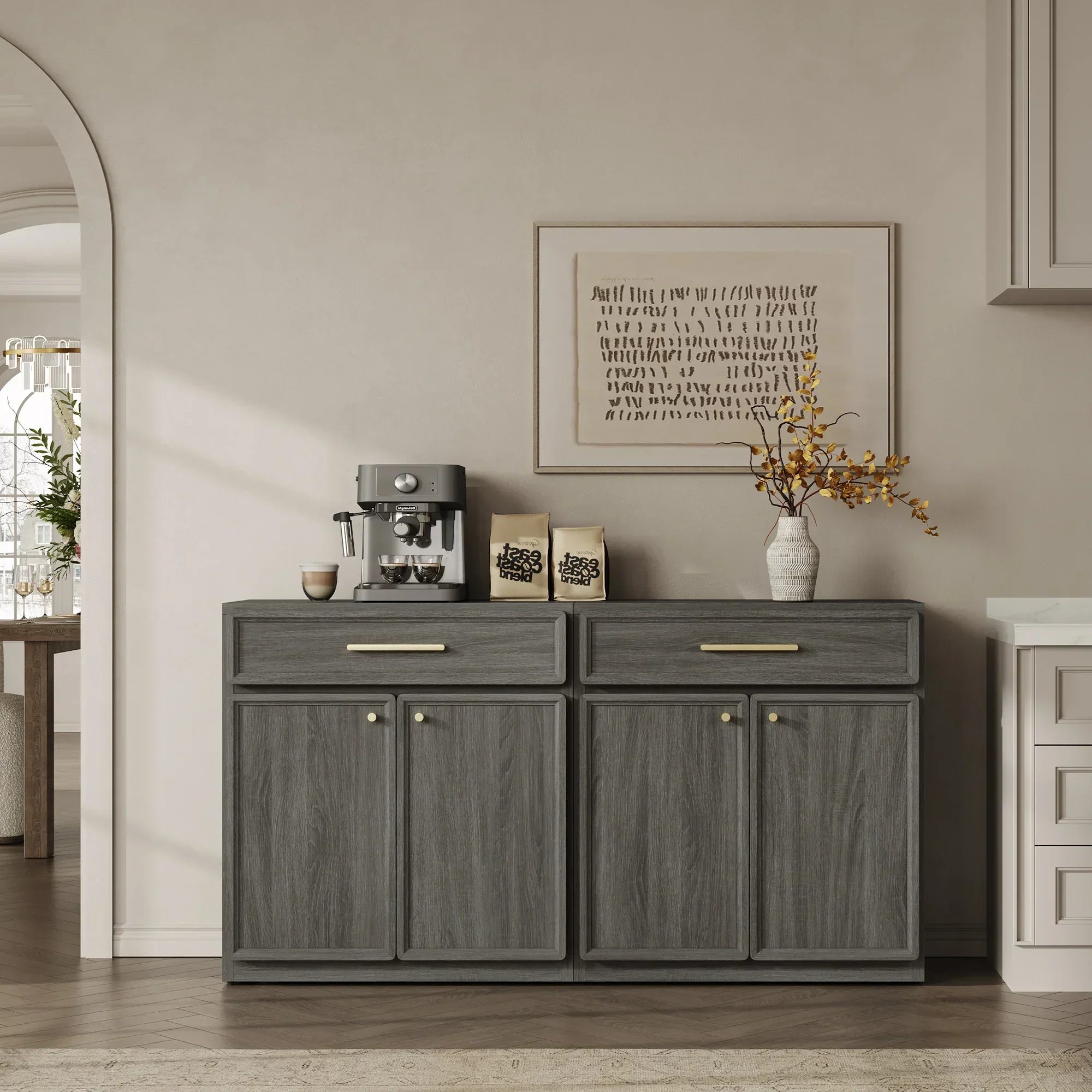 Crescent Sideboard Buffet Cabinet