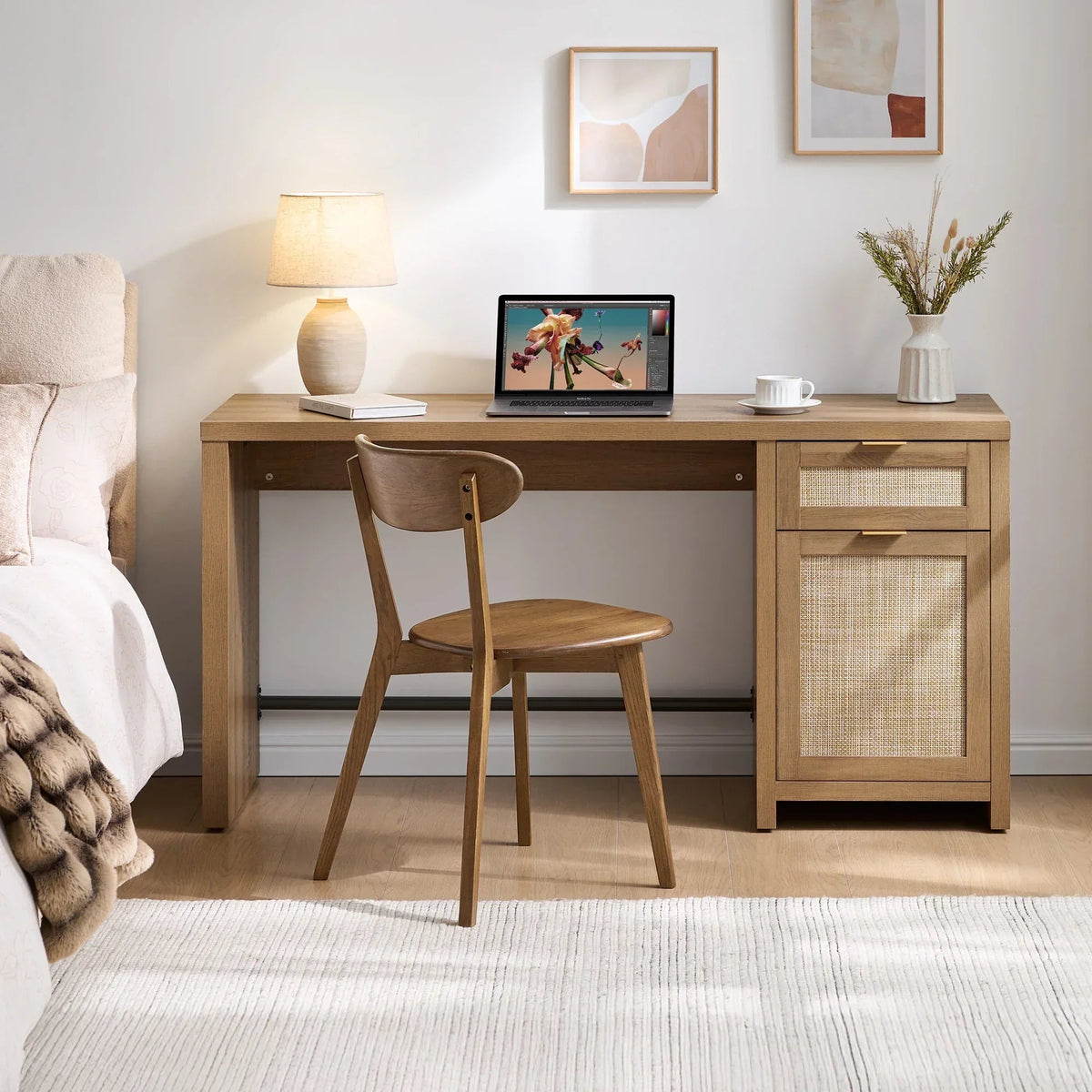 Savanna Vanity Desk with Door, Set of 2