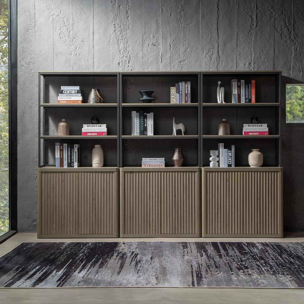 Cas Book Shelf with Storage